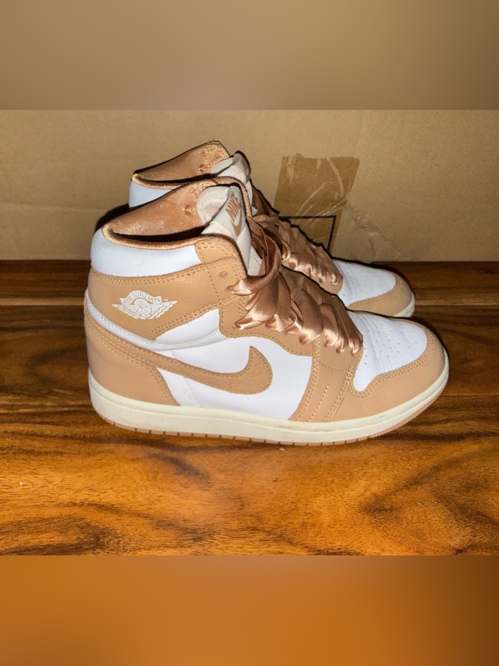 Nike Women’s High-Top Sneakers - White & Tan